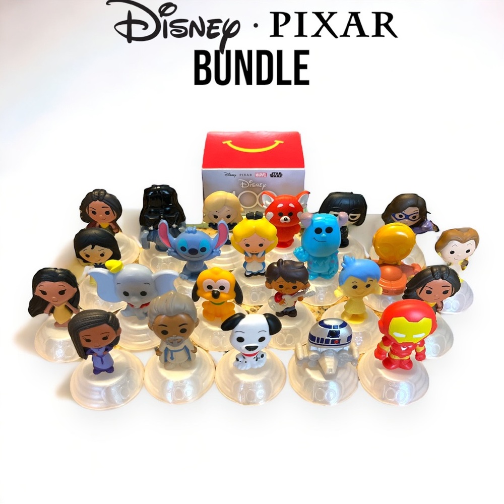 (23) Disney McDonald’s 100 Anniversary Celebration Happy Meal Toy | Bundle
